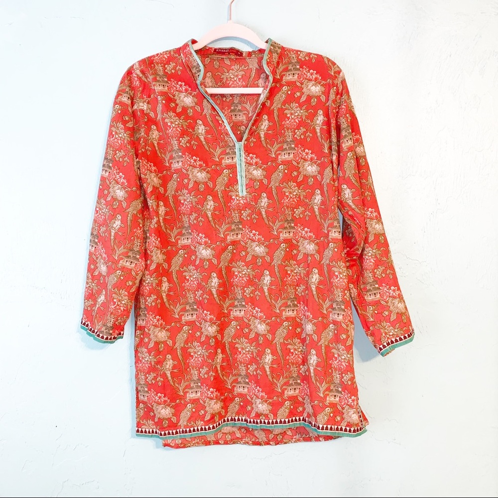 Khaadi Pret Boho Bird Floral Print Kurt’s Tunic